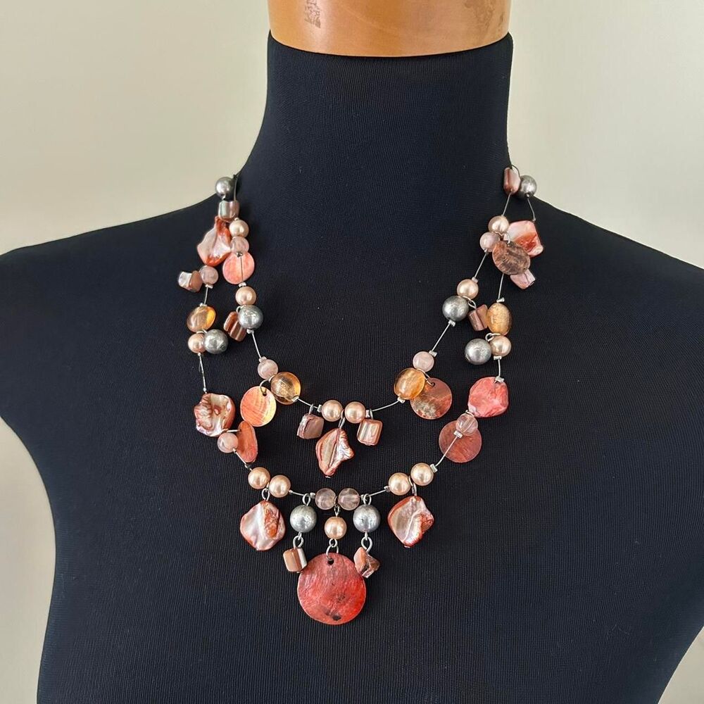 Unbranded Women's Orange and Red Jewellery